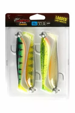 Fox Rage Zander Preloaded Mixed Colour Pack (4 Stuks) 12 Cm