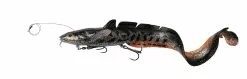 Savage Gear 3D Line Thru Burbot Snel Zinkend Black Silver Orange 50 Cm