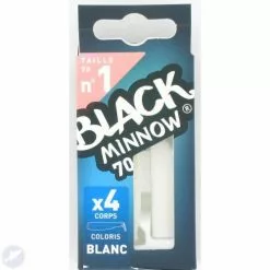 Black Minnow No 1 70 Mm Blanc