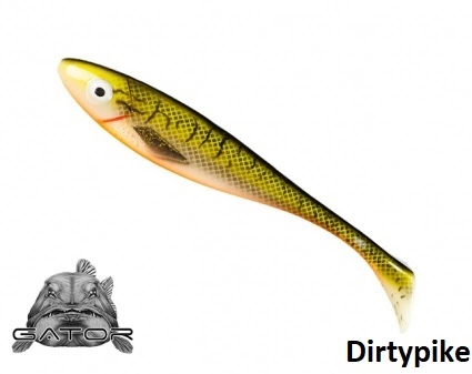 Patriot Gator Gum Shad 17 Cm Dirty Pike 3 Patriot Gator Gum Shad 17 Cm Dirty Pike