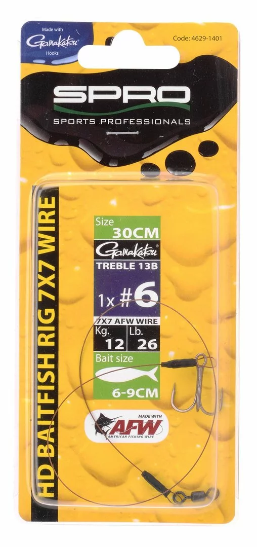 Spro HD Baitfish Rig 7 X 7 Wire 1 X #2 (doodaas) 3 Spro HD Baitfish Rig 7 X 7 Wire 1 X #2 (doodaas)