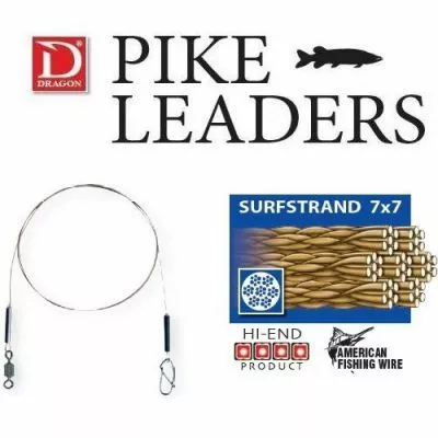 DRAGON SURSTRAND PIKE LEADERS 6 KG Stalen Onderlijn 25 Cm 3 DRAGON SURSTRAND PIKE LEADERS 6 KG Stalen Onderlijn 25 Cm