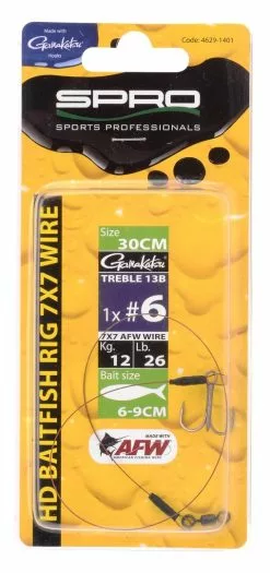Spro HD Baitfish Rig 7 X 7 Wire 1 X #4 (doodaas)
