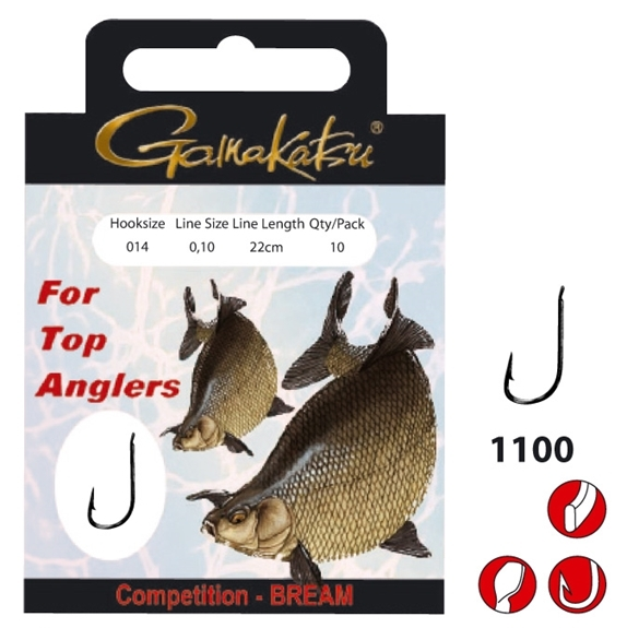 Gamakatsu Competition Bream LS -1100 #18 3 Gamakatsu Competition Bream LS -1100 #18