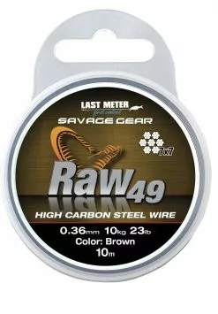 Savage Gear High Carbon Raw 49 Steel Wire (staaldraad) 0.54 Mm